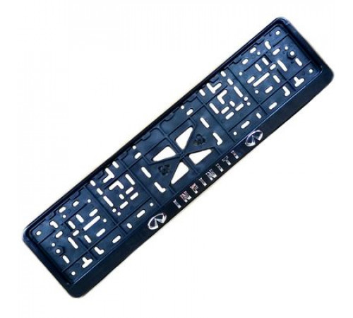 Рамка под номер рельеф INFINITI серебро