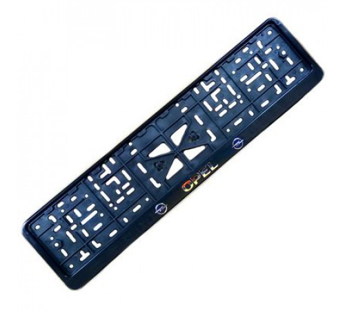 Рамка под номер рельеф OPEL серебро