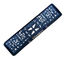 Рамка под номер рельеф PEUGEOT серебро