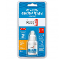 Фиксатор резьбы Фум-гель анаэробный разъёмный 6 мл KUDO для сантехнических соединений