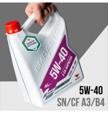Масло моторное 3-SN 5w40 (А3/В4, SN/CF) канистра 4л. ВМП АВТО ЧЗ