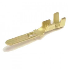 Контакт папа 6,3мм с усиком (латунь,блистер 100 шт.)