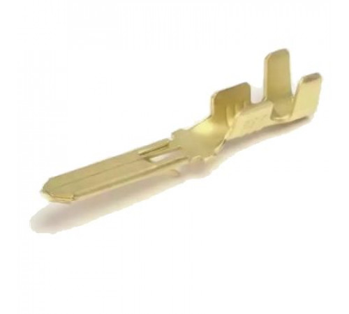 Контакт папа 6,3мм с усиком (латунь,блистер 100 шт.)