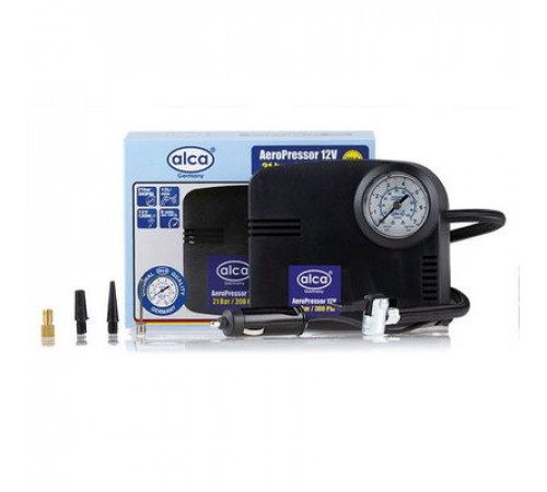 Компрессор Турбо, 12 л/мин 12В, с манометром,в прикуриватель ALCA