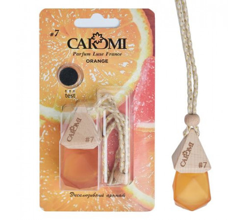Ароматизатор CAROMI бутылочка с дер. крышкой фруктовый 6мл (Сочный апельсин) #7 ~