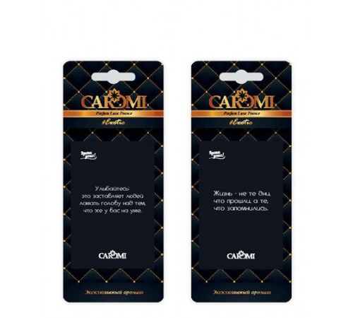 Ароматизатор CAROMI картонный "Ароматы успеха" ЭКЗОТИК ~