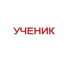 Наклейка "УЧЕНИК" 500х100мм