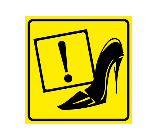 Наклейка "Начинающий водитель - туфелька" 160х160мм наружный