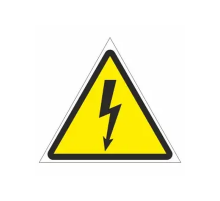 Наклейка "Высокое напряжение" 150х170мм_