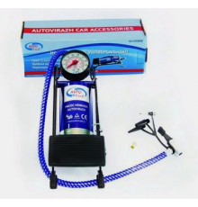 Насос ножной с манометром одинарный  AUTOVIRAZH