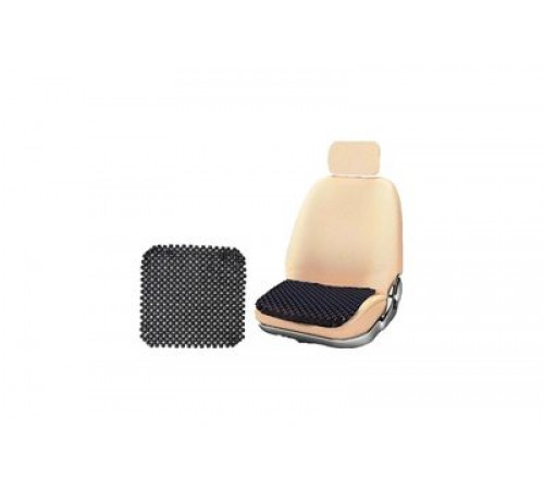 Накидка - коврик на сиденье Nova Bright деревянная массажная черная (42х42 см)