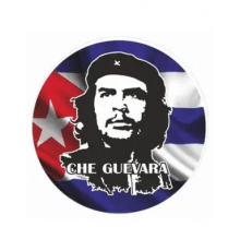 Наклейка круг 100х100мм "Че Гевара(флаг)"