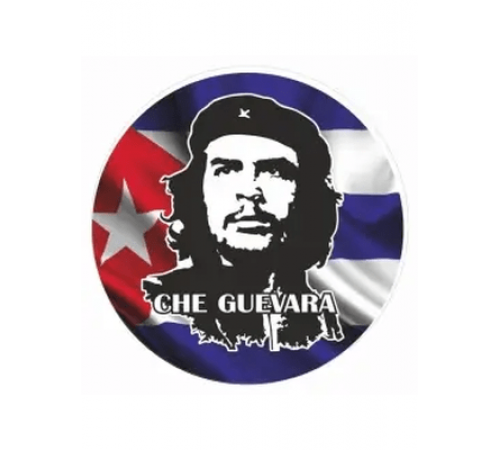 Наклейка круг 100х100мм "Че Гевара(флаг)"