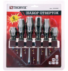 Набор отверток 06 шт. на держателе / THORVIK