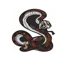 Наклейка "Змея" 150х150 мм