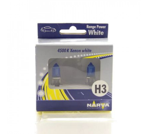 Лампы H3 12V 55W +30% RPW 98516/48602 к-т 2шт. NARVA