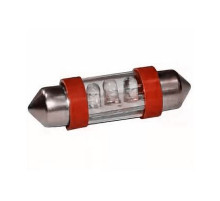 Светодиод C5W 12V 5W SV8.5-36 3диода красный ЛДД004-R_