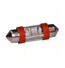 Светодиод C5W 12V 5W SV8.5-36 3диода красный ЛДД004-R_