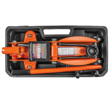 Домкрат гидравлический подкатной 2т в кейсе 135-330 мм / OMBRA