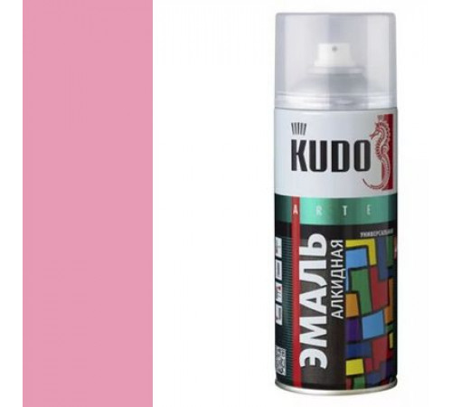 Краска универсальная розовая RAL-3015 KUDO аэрозоль 520мл