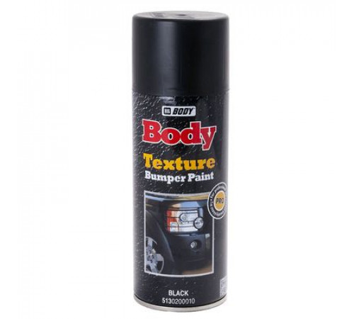 Краска для бампера BODY текстурная аэр. 400мл черная