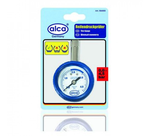 Манометр шинный до 4,5 бар ALCA