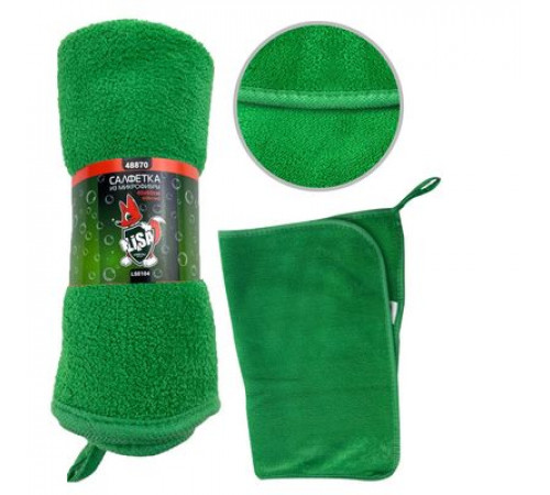 Салфетка из суперплотной микрофибры для сушки и полировки "Li-Sa" 40х60см, плотность 500г/м2 (LS0104