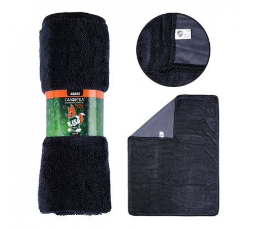 Салфетка из суперплотной микрофибры для чистки, сушки и полировки кузова "Li-Sa" 40х60см, (LS0111)