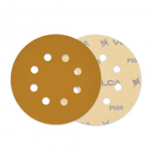 Круг абразивный VOLCA SAPPHIRE 125мм,8отв P 600 бумажная основа (упак.100 шт.)