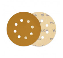 Круг абразивный VOLCA SAPPHIRE 125мм,8отв P 120 бумажная основа (пакет 10 шт.)