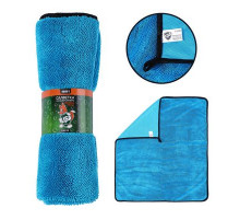 Салфетка из суперплотной микрофибры для чистки, сушки и полировки кузова "Li-Sa" 40х60см, высокий во