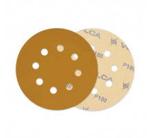 Круг абразивный VOLCA SAPPHIRE 125мм,8отв P 180 бумажная основа (пакет 10 шт.)