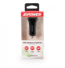 Разветвитель прикуривателя 1USB 2,1A ZIPOWER