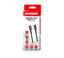 Кабель TYPE-C - TYPE-C, 2м ZIPOWER