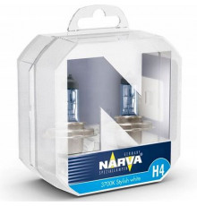 Лампы H4 12V 60/55W (P43t) белый свет с голубым оттенком RPB к-т 2шт. NARVA