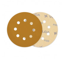 Круг абразивный VOLCA SAPPHIRE 125мм,8отв P 320 бумажная основа (пакет 10 шт.)