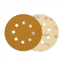 Круг абразивный VOLCA SAPPHIRE 125мм,8отв P 320 бумажная основа (пакет 10 шт.)