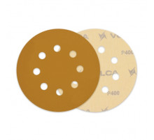 Круг абразивный VOLCA SAPPHIRE 125мм,8отв P 400 бумажная основа (пакет 10 шт.)