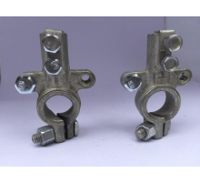 Клеммы АКБ(Евро,втулка"глухая"с прижимной планкой,дополнит.-М6+М6S=16м,к-т-2шт) Диалуч