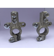 Клеммы АКБ(Евро,втулка"глухая"с прижимной планкой,дополнит.-М6+М6S=16м,к-т-2шт) Диалуч