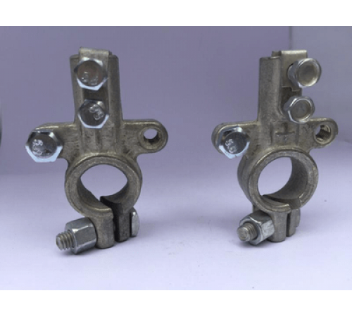 Клеммы АКБ(Евро,втулка"глухая"с прижимной планкой,дополнит.-М6+М6S=16м,к-т-2шт) Диалуч