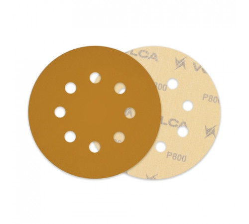 Круг абразивный VOLCA SAPPHIRE 125мм,8отв P 800 бумажная основа (пакет 10 шт.)