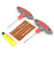 Набор для ремонта б/к шин City Up (шило,разв, клей, жгуты) Т-усиленный инструмент