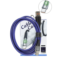 Кабель USB-Type-C для зарядки и синхронизации мобильных устройств,LED подсветка, 1м