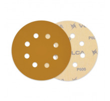 Круг абразивный VOLCA SAPPHIRE 125мм,8отв P 600 бумажная основа (пакет 5 шт.)