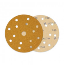 Круг абразивный VOLCA SAPPHIRE 150мм,15отв P 040 бумажная основа (упак.100 шт.)