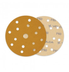 Круг абразивный VOLCA SAPPHIRE 150мм,15отв P 060 бумажная основа (упак.50 шт.)