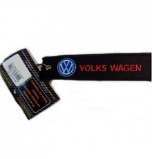 Брелок ткань, вышивка Вольксваген 13*3см BMV 027