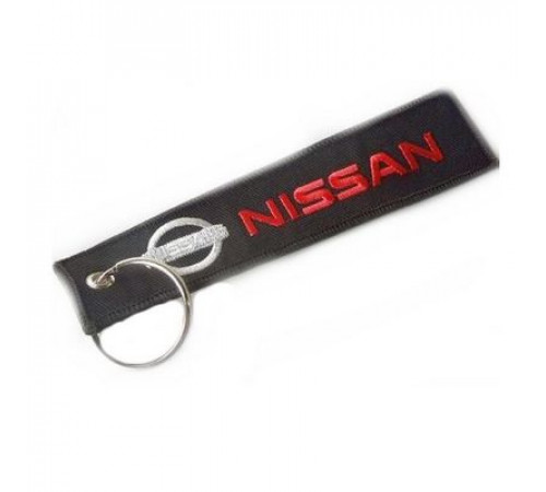 Брелок ткань, вышивка Ниссан 13*3см BMV 029