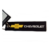 Брелок ткань, вышивка Шевроле 13*3см BMV 035